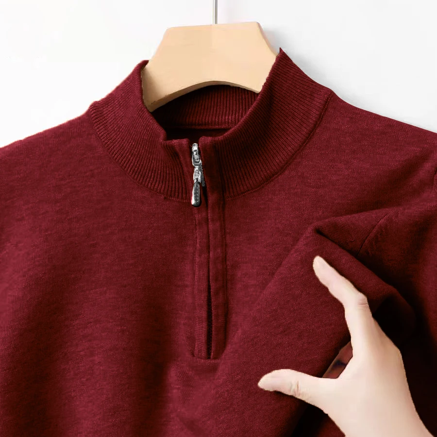 Animal Game Men's Knitwear Long Sleeve Pullover Sweater Polo Zipper Sweaters Solid Casual Streetwear Cardigan Men Cold Blouse