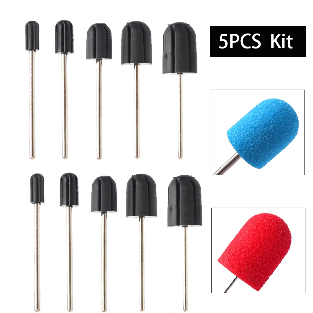 Premium Assorted Size Rubber Sanding Bands - Pack of 5 for Nail Drill and Finishing Touches