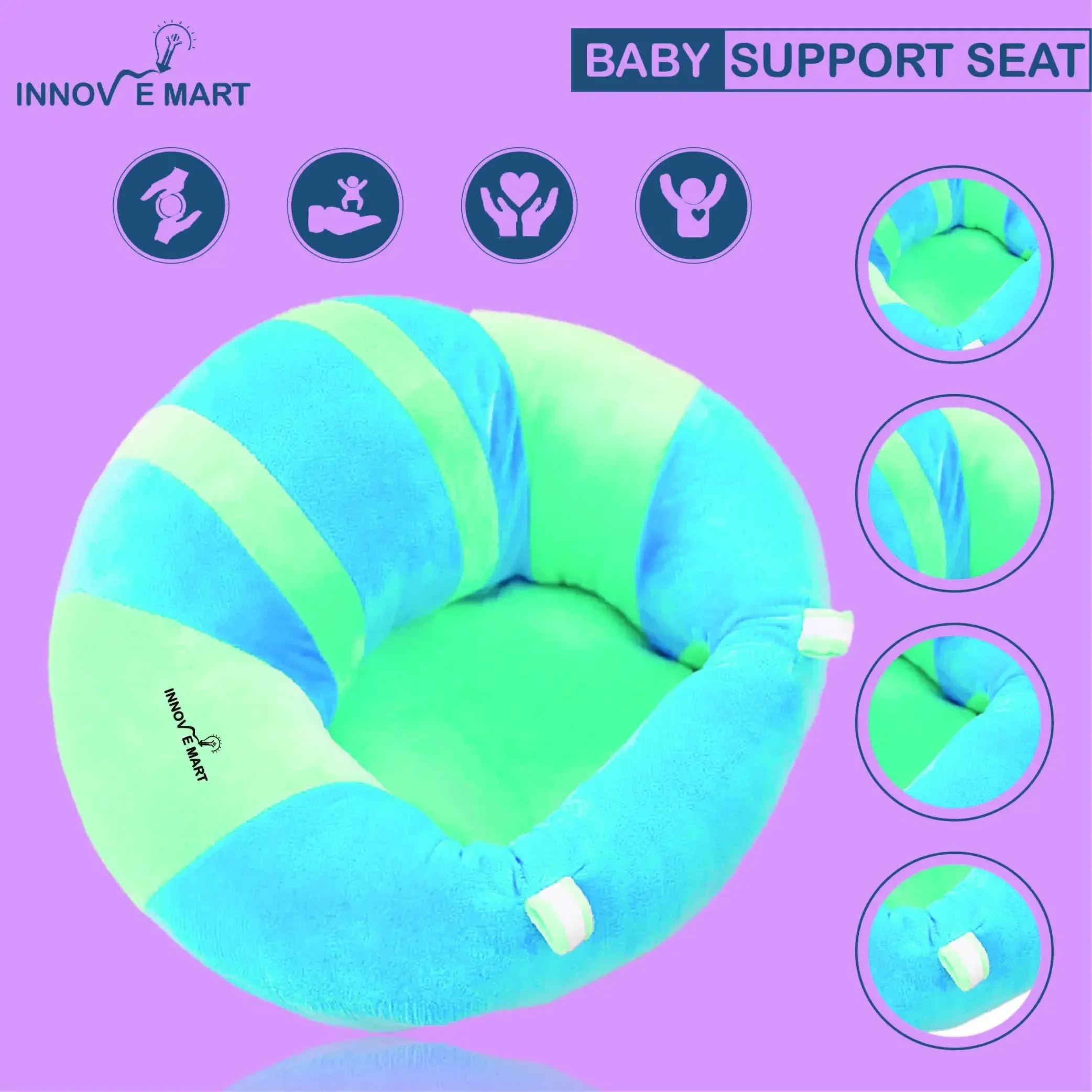 Baby Support Seat Sofa Plush Soft Animal Shaped Baby Learning To Sit Chair Keep Sitting Posture Comfortable Infant Sitting Chair baby support seat