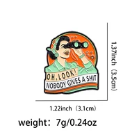 Sarcastic Quotes Enamel Pin Vintage Brooch Pines Lapel Pins Badge on Backpack Clothing Accessories Humorous Jewelry Friends Gift 6