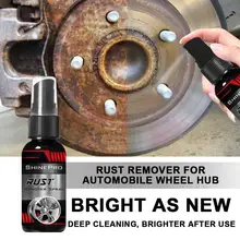 

30ml Rust Remover Spray Inhibitor Maintenance Cleaning Accessory Restore Luster and Against Oxidation＆Corrosion for Auto Tyre