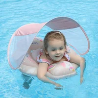 Swimbobo Baby Float with Canopy Kids Swim Pool Accessories  Summer Toys Inflatable Float Waist Floating r Kids Swim Training 2