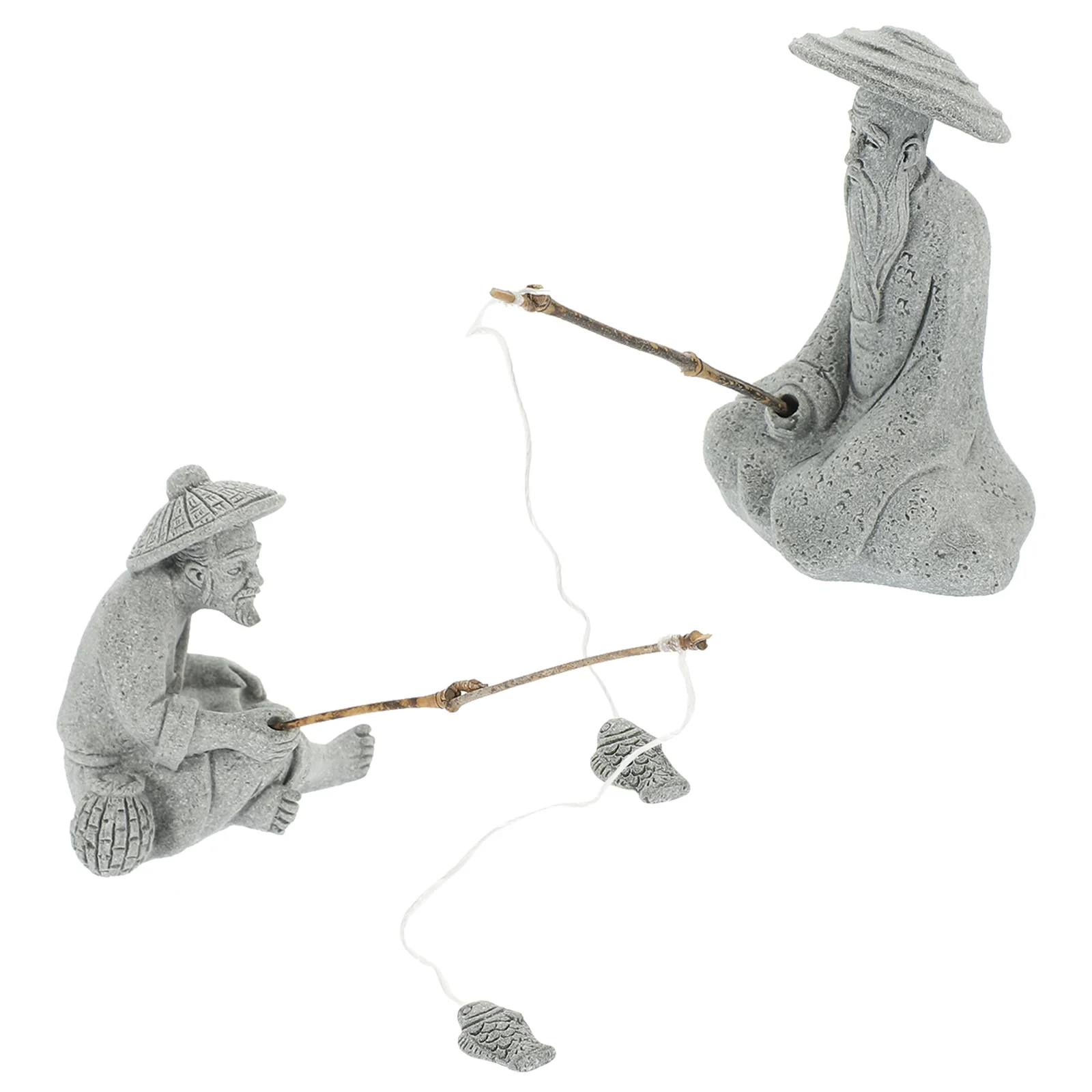 

Accessories Garden Action Figures Party Supplies Asian Decorationsations Fisherman For Pond Sculpture for Decor Statue