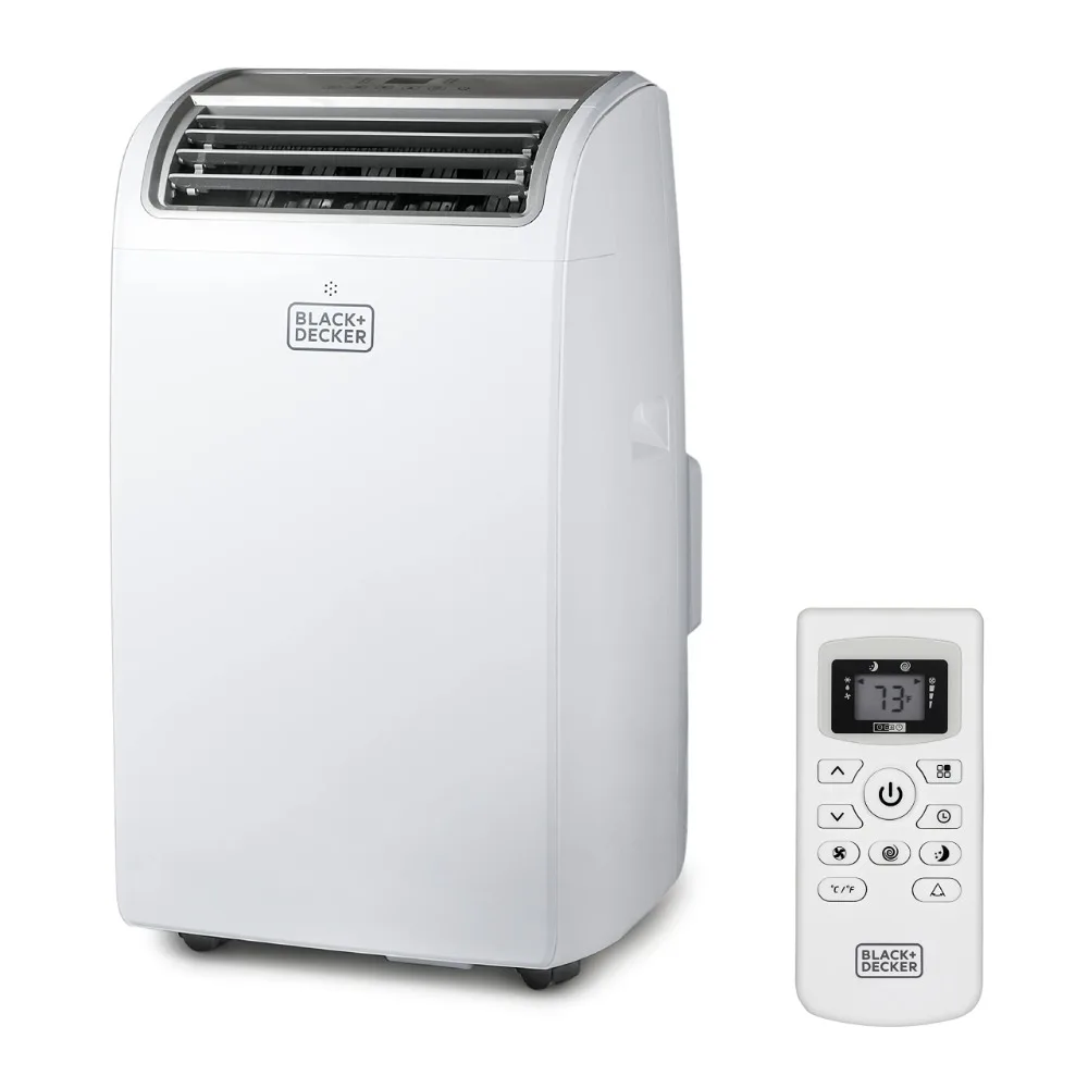 

BLACK+DECKER 12,000 BTU Air Conditioner Portable for Room up to 550 Sq. Ft, 4-in-1 AC Unit, Dehumidifier, Heater, & Fan