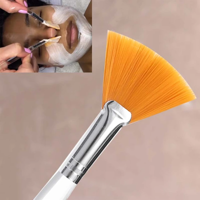 15 Pieces Fan Brushes Soft Facial Applicator Brushes Acid Applicator Brush  Cosmetic Makeup Skincare Tools for