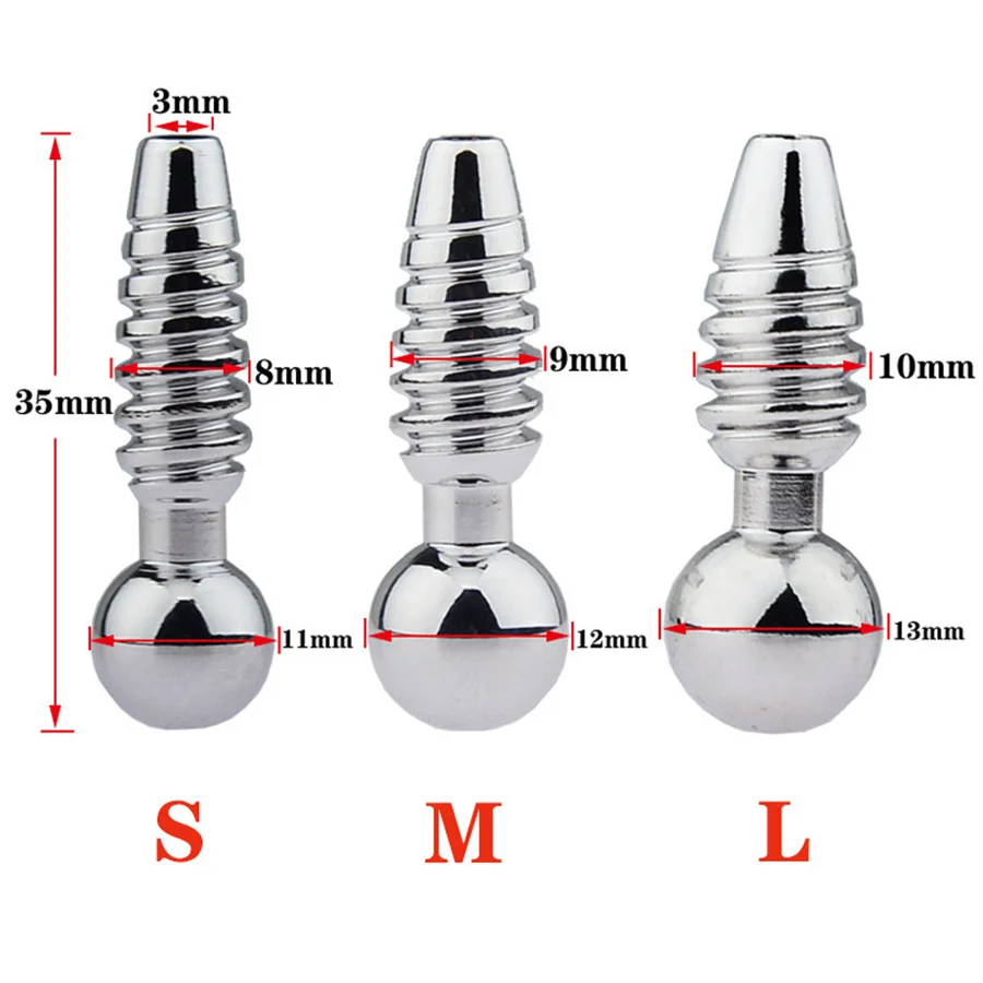 Stainless Steel Penis Plug Urethral Catheter Sounds Dilator Penis Insert Chastity Urethral Plug Horse Eye Stick Sex Toys For Men