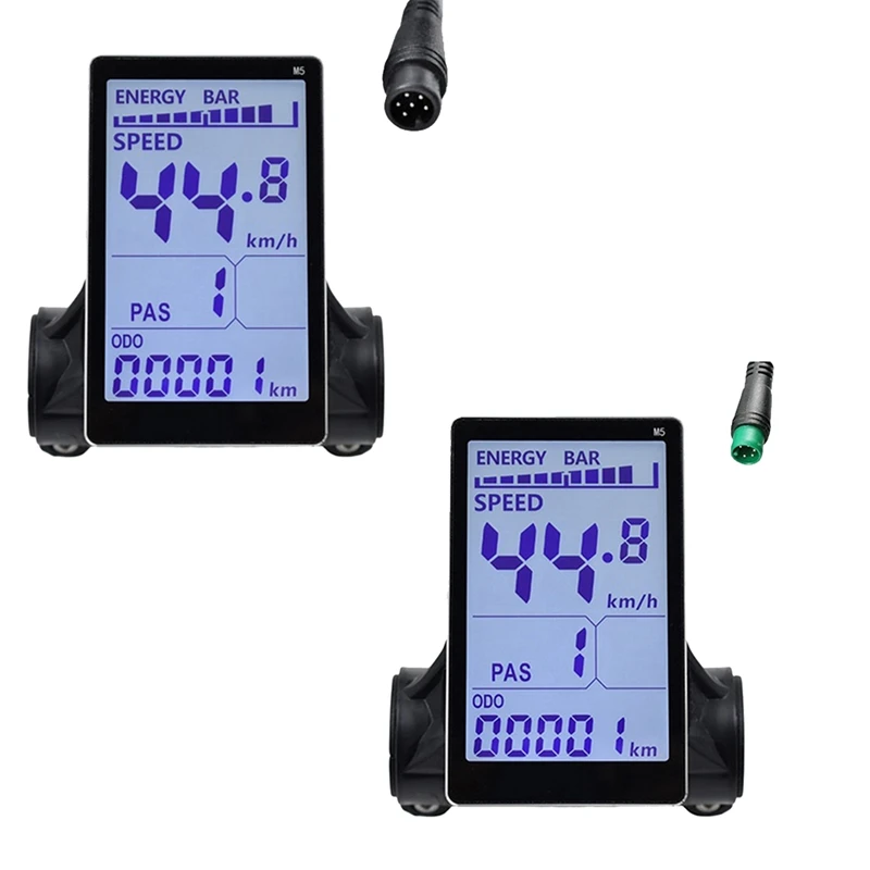 

M5 Electric Bike LCD Display Meter 24V 36V 48V 60V E Scooter LCD Panel Screen Parts For Mountain Electric Bike (5PIN)