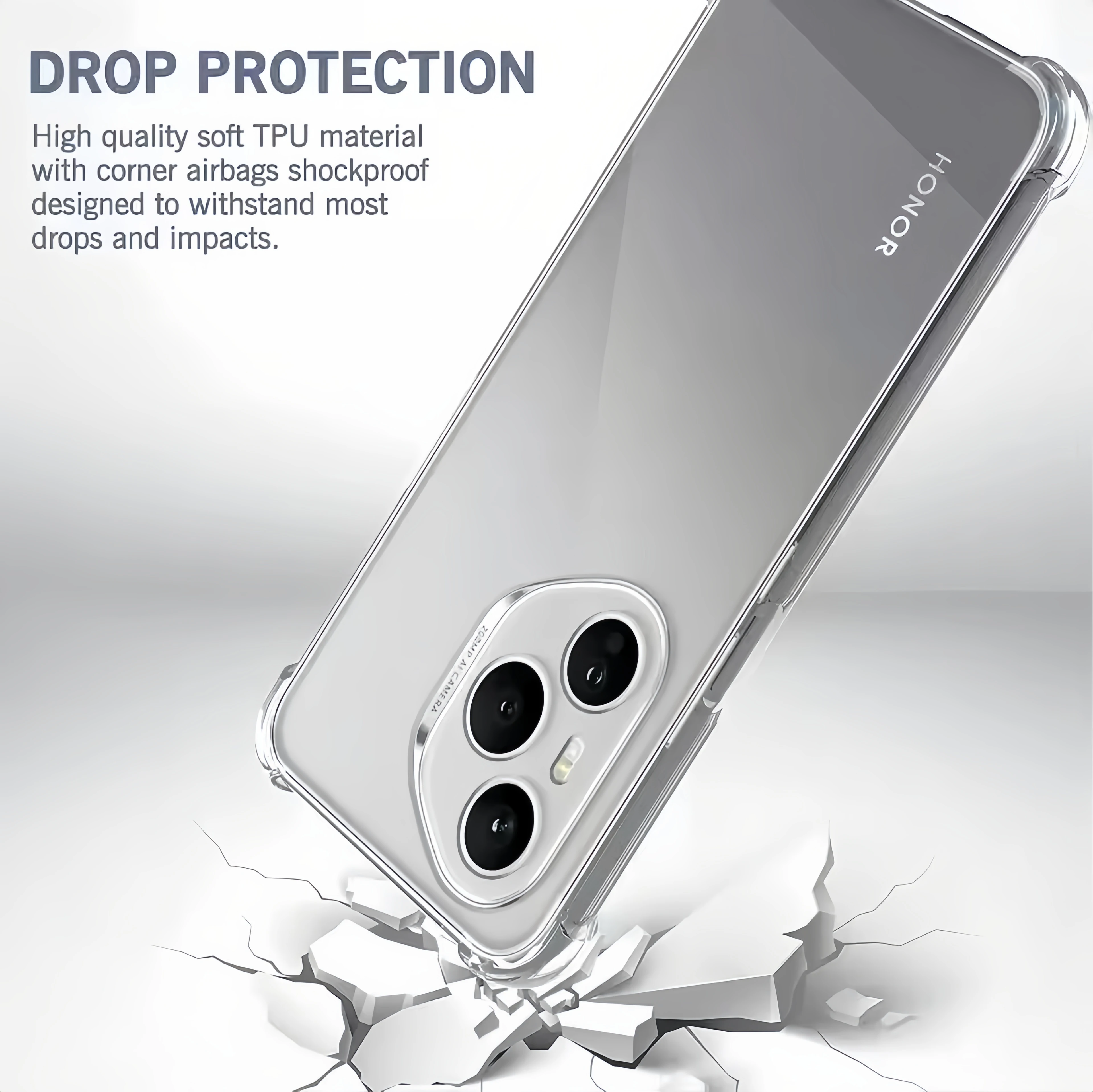 Reinforced Corners Soft TPU Shockproof Camera Protection Phone Case Cover