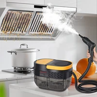 Nettoyeur vapeur haute pression 2500W, nettoyeur vapeur haute température portable avec réservoir d'eau de 1600ML, machine de nettoyage à la vapeur pour la maison, la salle de bain, la cuisine, la voiture 4