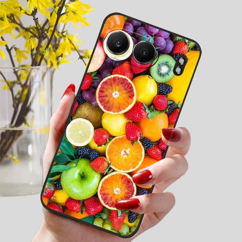 Elegant Black Marble TPU Soft Phone Cover - Fashionable Silicon Back Protector