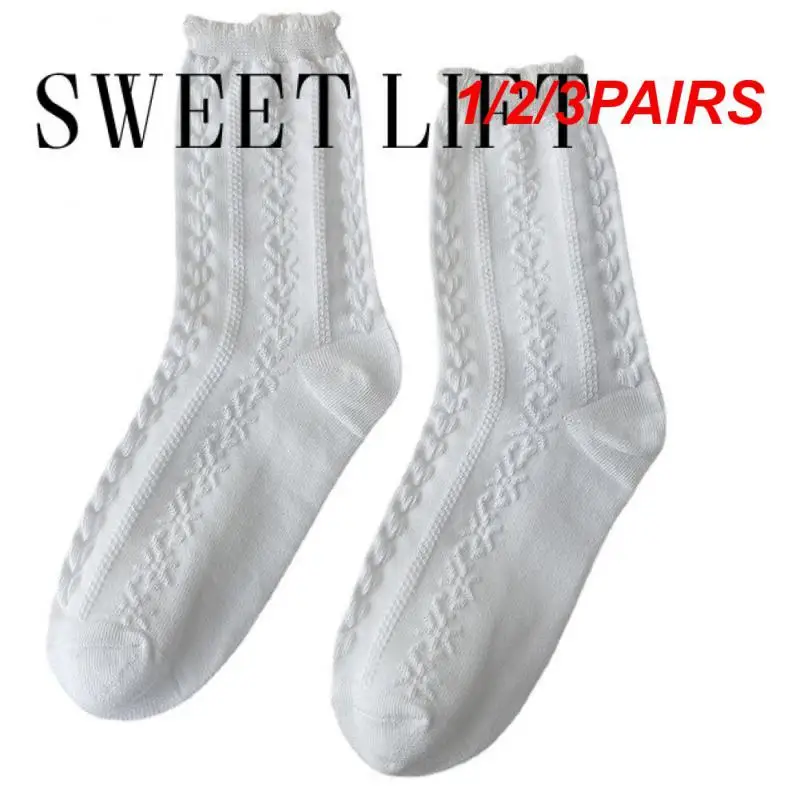 

1/2/3PAIRS Heart Bowknot Adorable Charming Cute Ankle Dress Socks -tube Socks Japanese Fashion Must-have Thin Section Socks