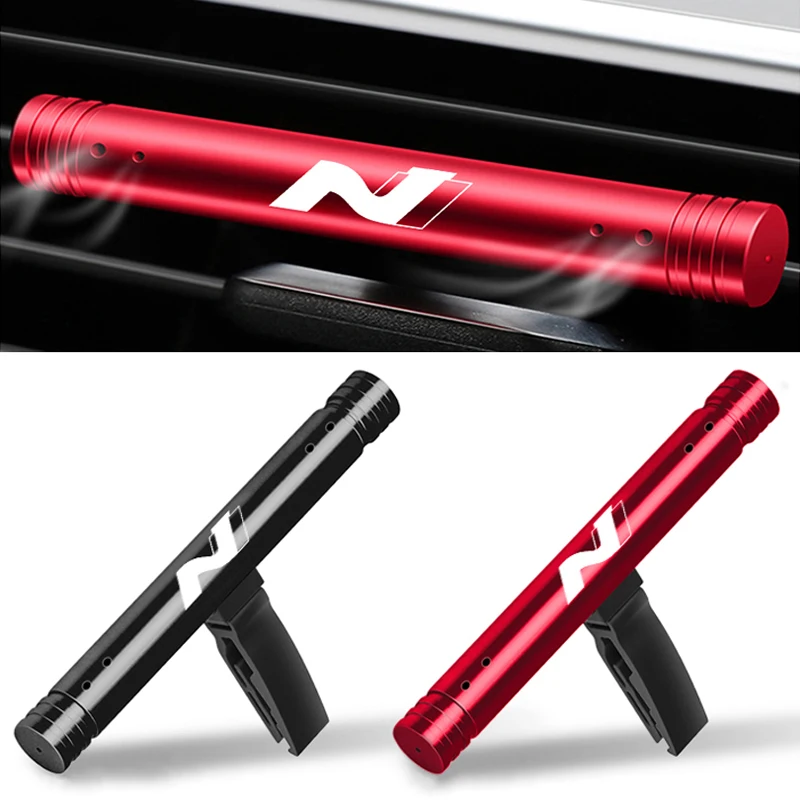 Car Air Outlet Profumo Aromaterapia Stick Deodorante Per Hyundai I30 2021 Sonata Elantra Veloster Kona Tucson N Line Emblem Kuga
