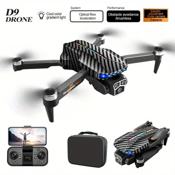 Drone D9 di Successo Globale |   Corpo in Fibra di Carbonio con LED a Flusso Graduale |   Motore Brushless EIS 2.4GHz Anti-interferenza Lunga Durata Regalo