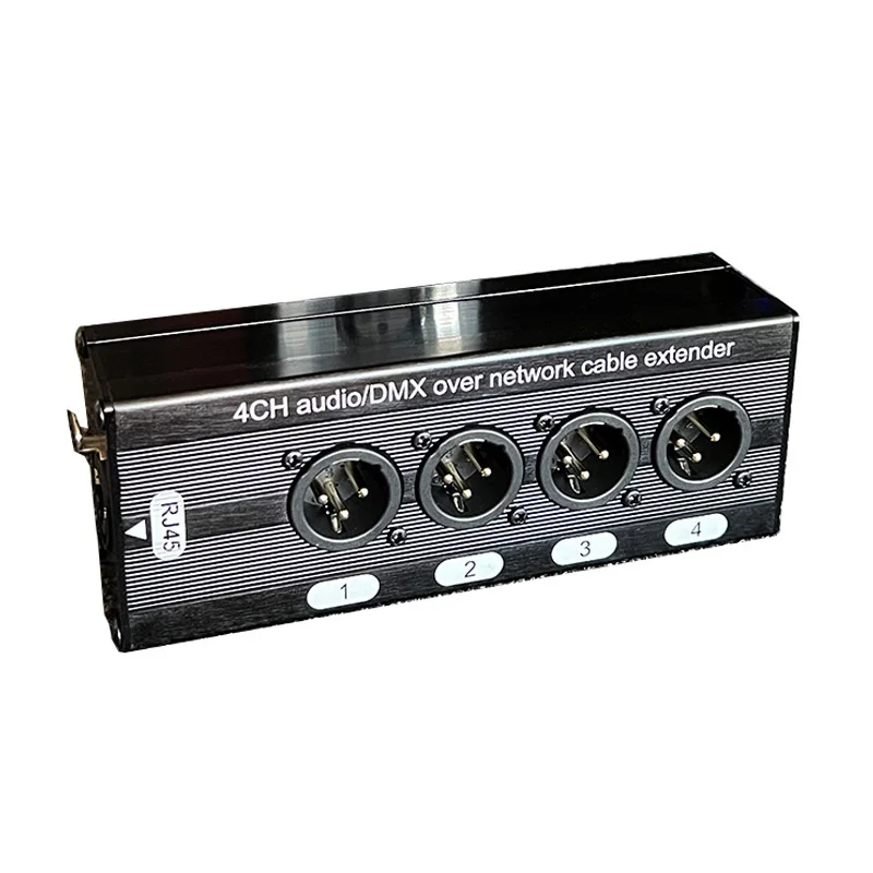 4 Channel XLR Audio multi-network cable expander Ethernet Extender XLR Extender Transceiver For Live Stage Audio 1 Pair xlr cable