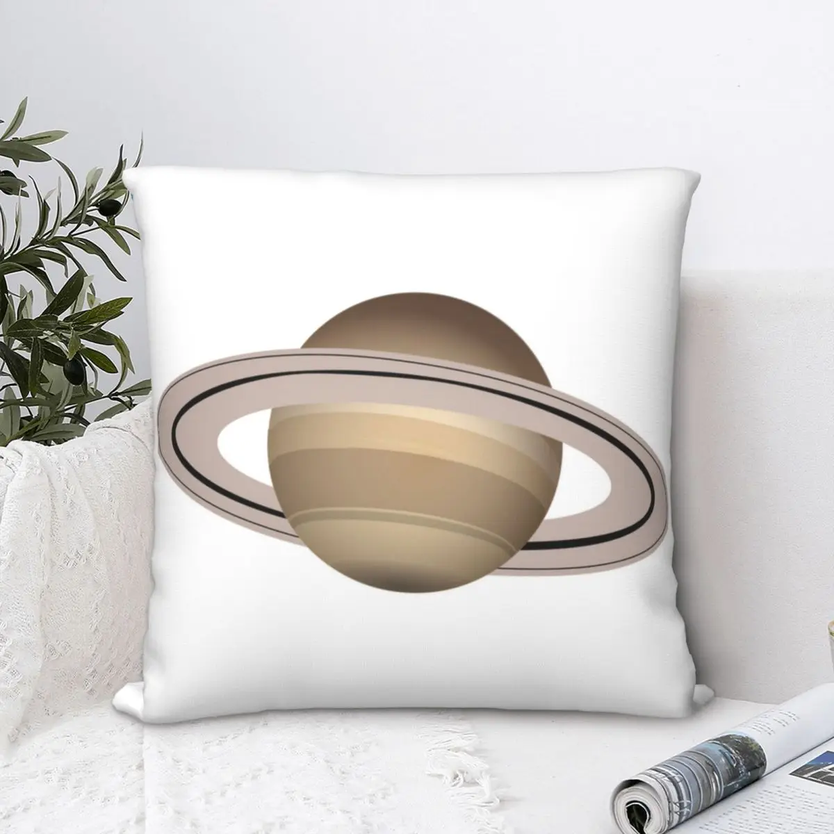 

Saturn Planet Square Pillowcase Polyester Pillow Cover Velvet Cushion Decor Comfort Throw Pillow for home Living Room