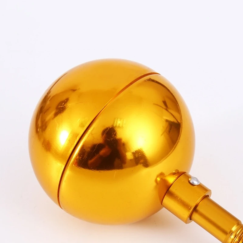 Gold Aluminum Flagpole Sphere Toppers Ornament Weatherproof Flagpole Sphere Replacement for In Ground Poles