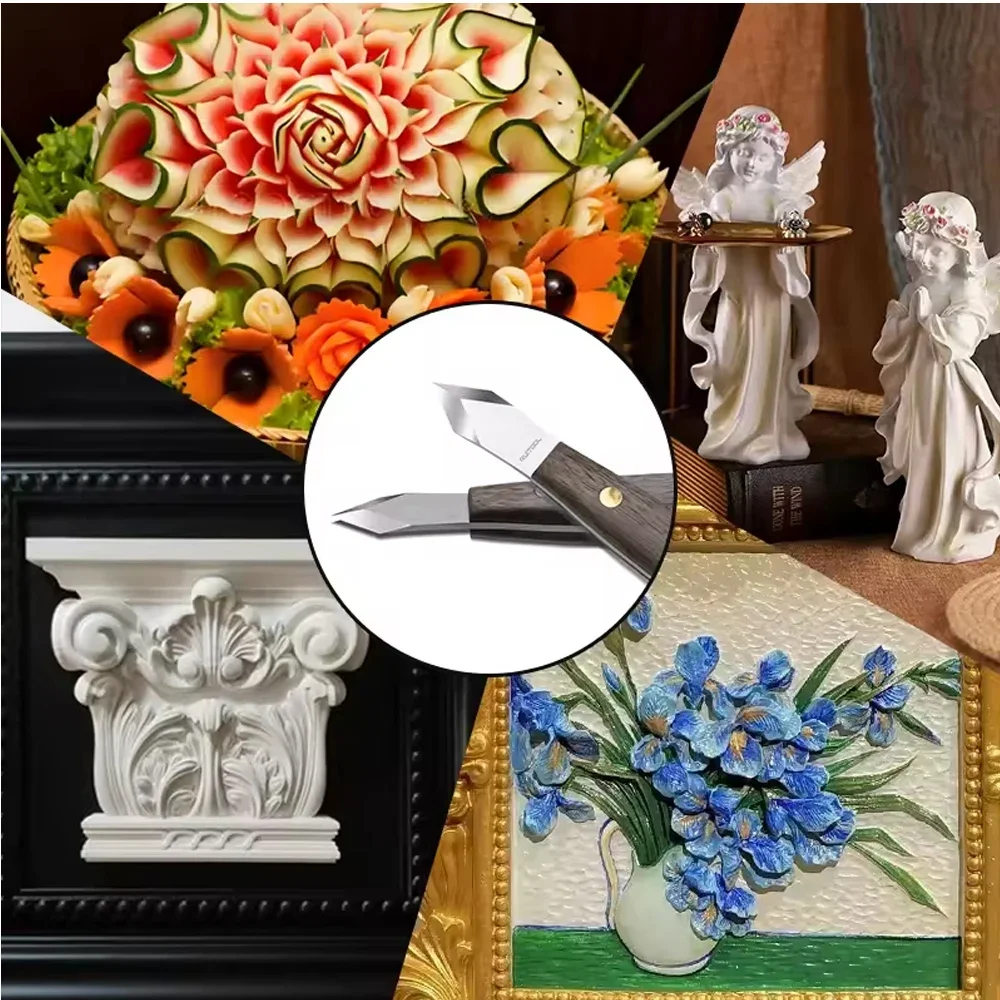 High Carbon Steel Double Bevel Blade Marking Knife Tool