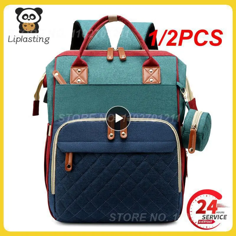 

1/2PCS Fashion Mummy Maternity Baby Diaper Nappy Bags Large Capacity Travel Backpack Mom Nursing for Baby Care Women Pregnant