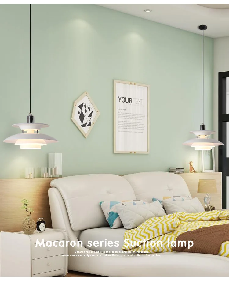 Danish Design PH Pendant Light High Quality Umbrella Led Hanging Lamp Living Loui Lustre Kitchen Paulsen UFO PH5 Color Droplight 6