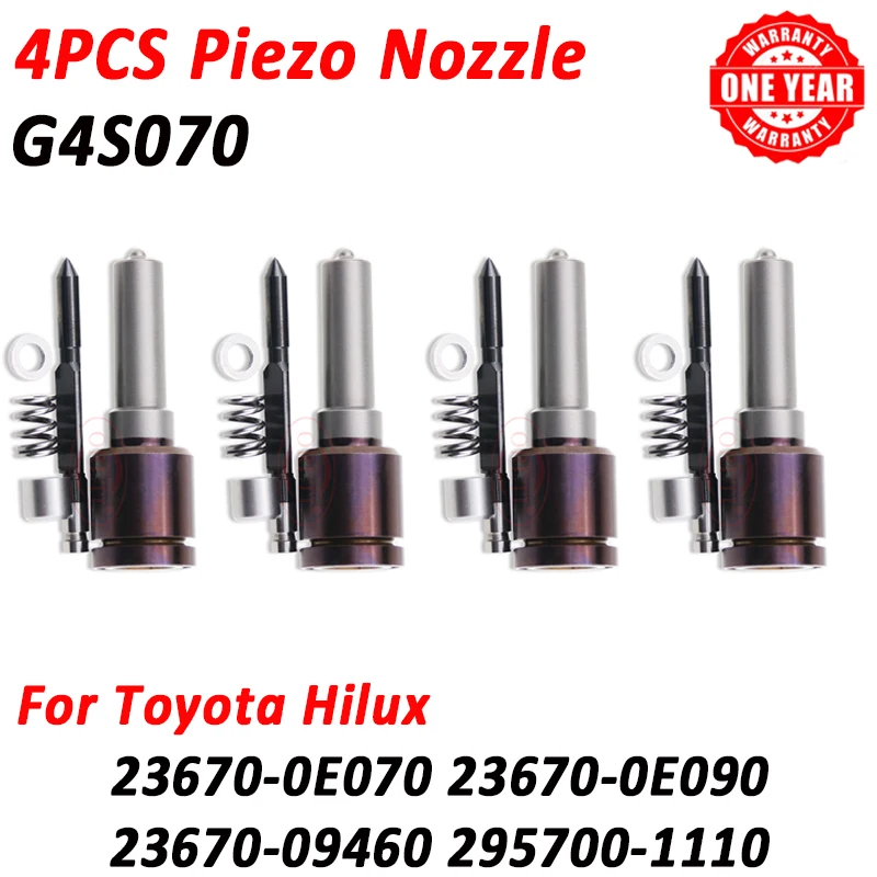

New G4S070 Piezo Injection Nozzle g4s070 Fits For Toyota Hilux 2.4L 2GD Euro6 Injector 23670-0E090 23670-0E070 23670-09460