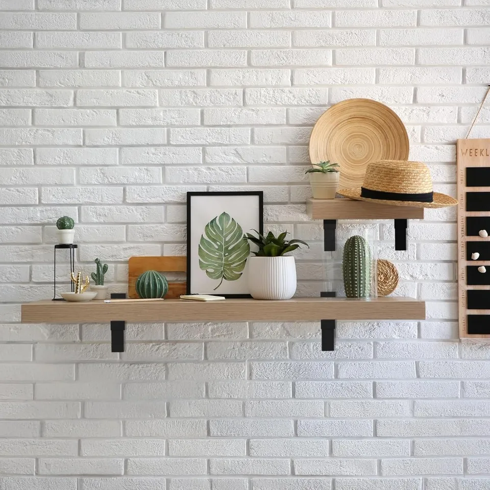 Adjustable Floating Glass Shelf Brackets Set
