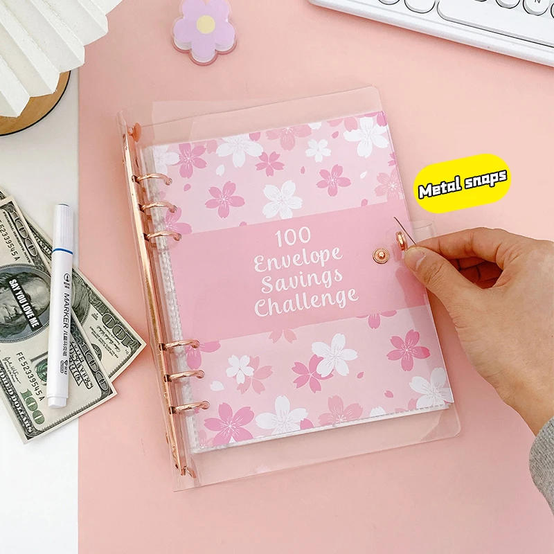 100 Envelope Challenge 100 Days Cash Envelope Couple Save Money Challenge Money Saving Binder Savings