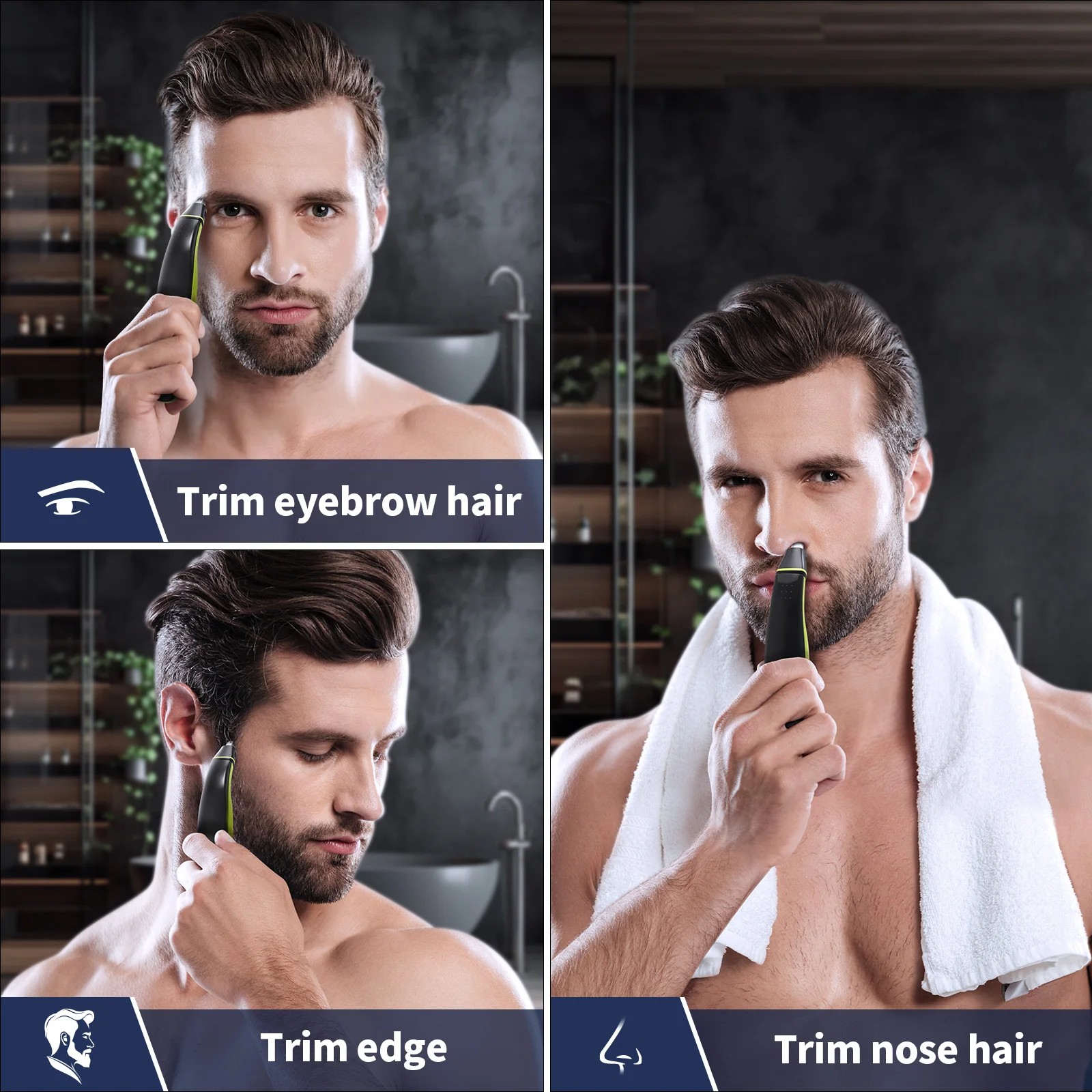 Yinke Nose Hair Trimmer Replacement Head for Philips One Blade QP2724 QP2834 QP2520 QP2530 QP2620 QP2630 Hybrid Electric Trimmer nose hair trimmer electric nose hair trimmer electric hair trimmer