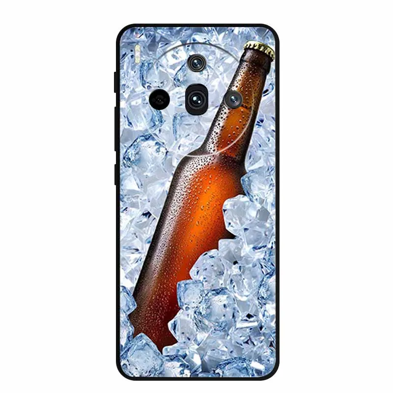 Sleek Black Silicone Fashion Phone Case – 6.78 Soft Back Cover