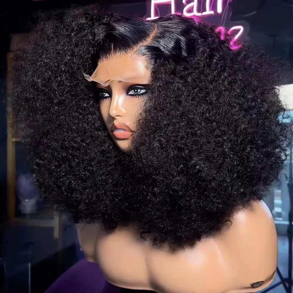 13x4 HD Transparent Lace Curly Wave Bob Wigs Human Hair 230 Density 5x5 Closure Lace Wig Water Wave Bob Wig PrePlucked For Women 1