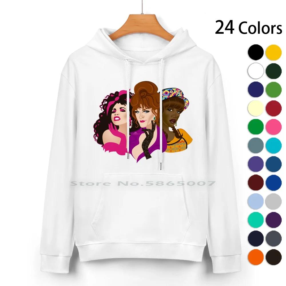 

To Wong Foo Pure Cotton Hoodie Sweater 24 Colors Alejandro Mogollo Art Alemogolloart Alejandromogolloart Drag Wong Foo Gay