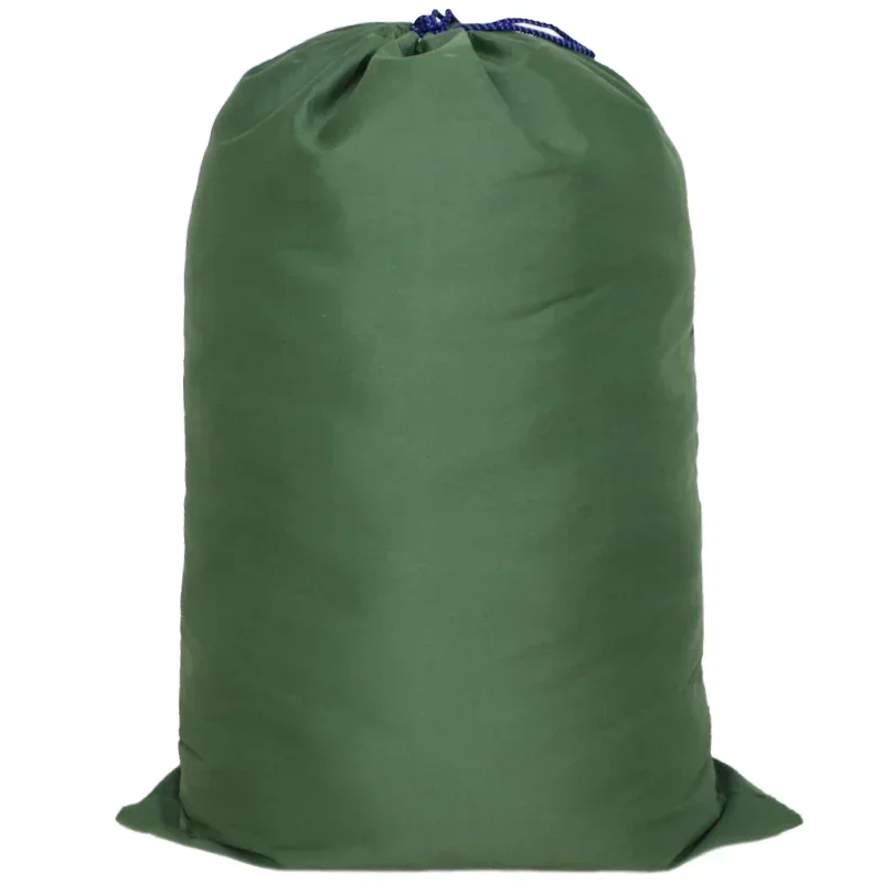 thumbnail image 1 of Bolsas grandes de lona para guardar ropa, colchas, gruesas, de gran tamaño, con cordón, para embalaje, organizador de equipaje de lino, para viajes, transpirables, 1 of 5