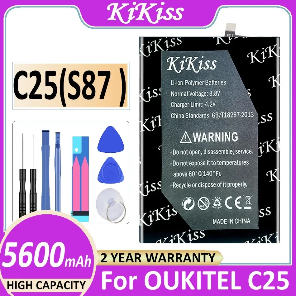 

KiKiss C25 (S87) 5600mAh Powerful Battery For OUKITEL C25 C 25 High Capacity + Track NO