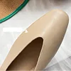 Woman Elegant Summer French Square Toe Green Mary Janes Cute Casual Flats Female Retro Shoes Low Heeled Soft Soled Flat Shoes 5