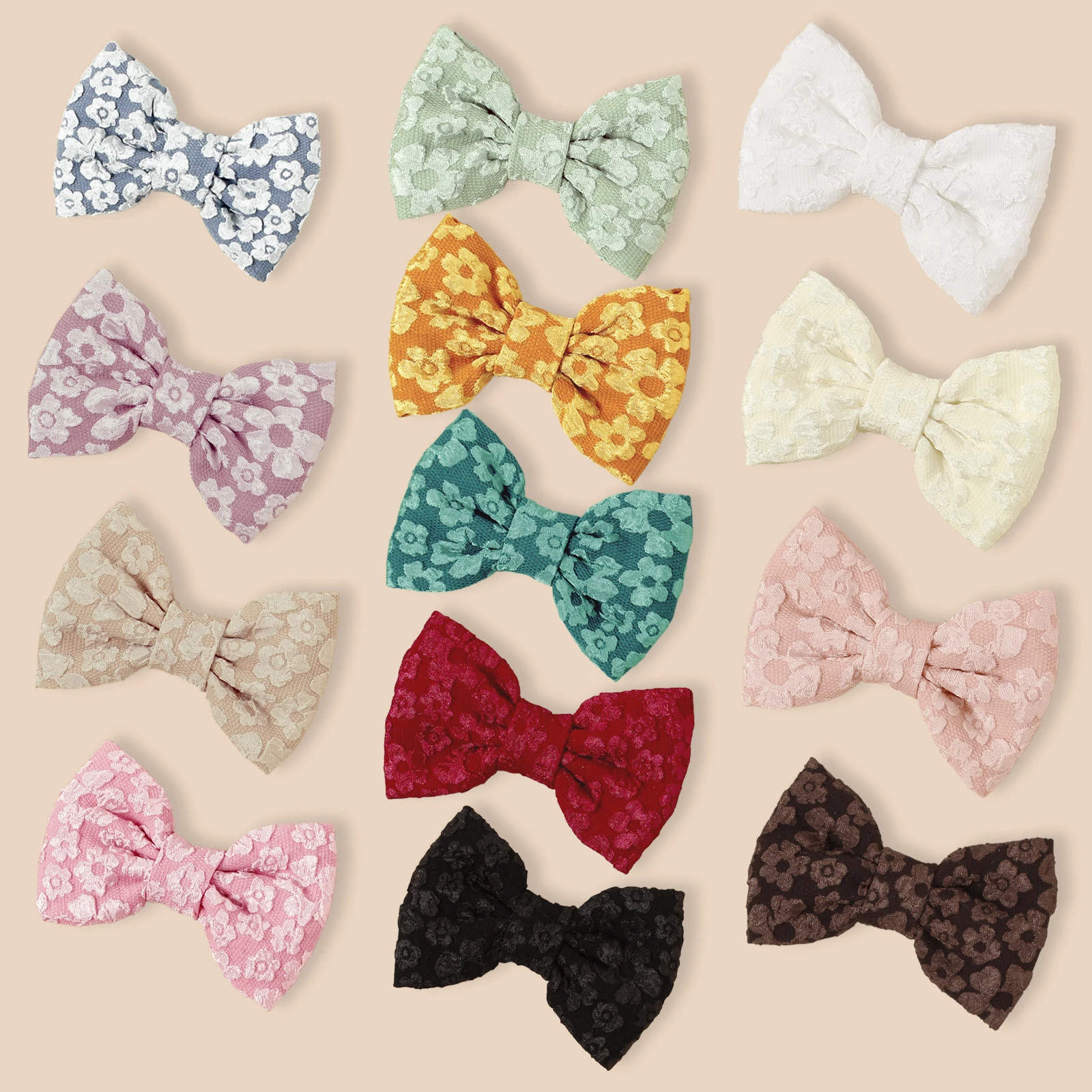 

Lace Embroidered Bow Baby Hair Clips Kids Floral Hairpins Hairgrips Cotton Barrettes Girls Photo Props Hair Accessories Children
