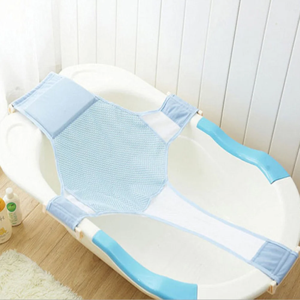 Adjustable Baby Bathtub Seat Net Baby Bath Mesh Bath Mesh Infant Tub Hammock Support Sling Bathtub Seat Net Tubs Care
