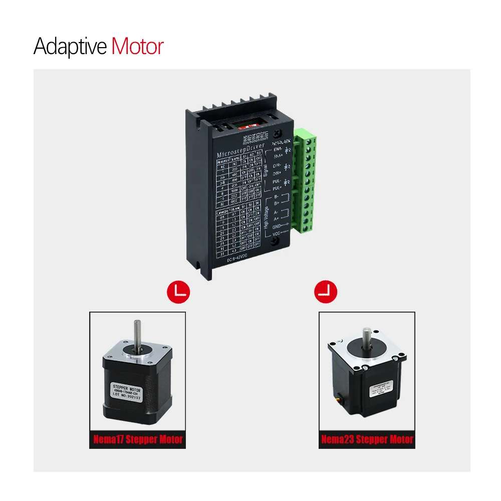 Microstep Motor Driver TB6600 42 57 Stepper Motor Nema17 Nema23 Supply Voltage 9-42V DC dc motor driver stepper motor driver