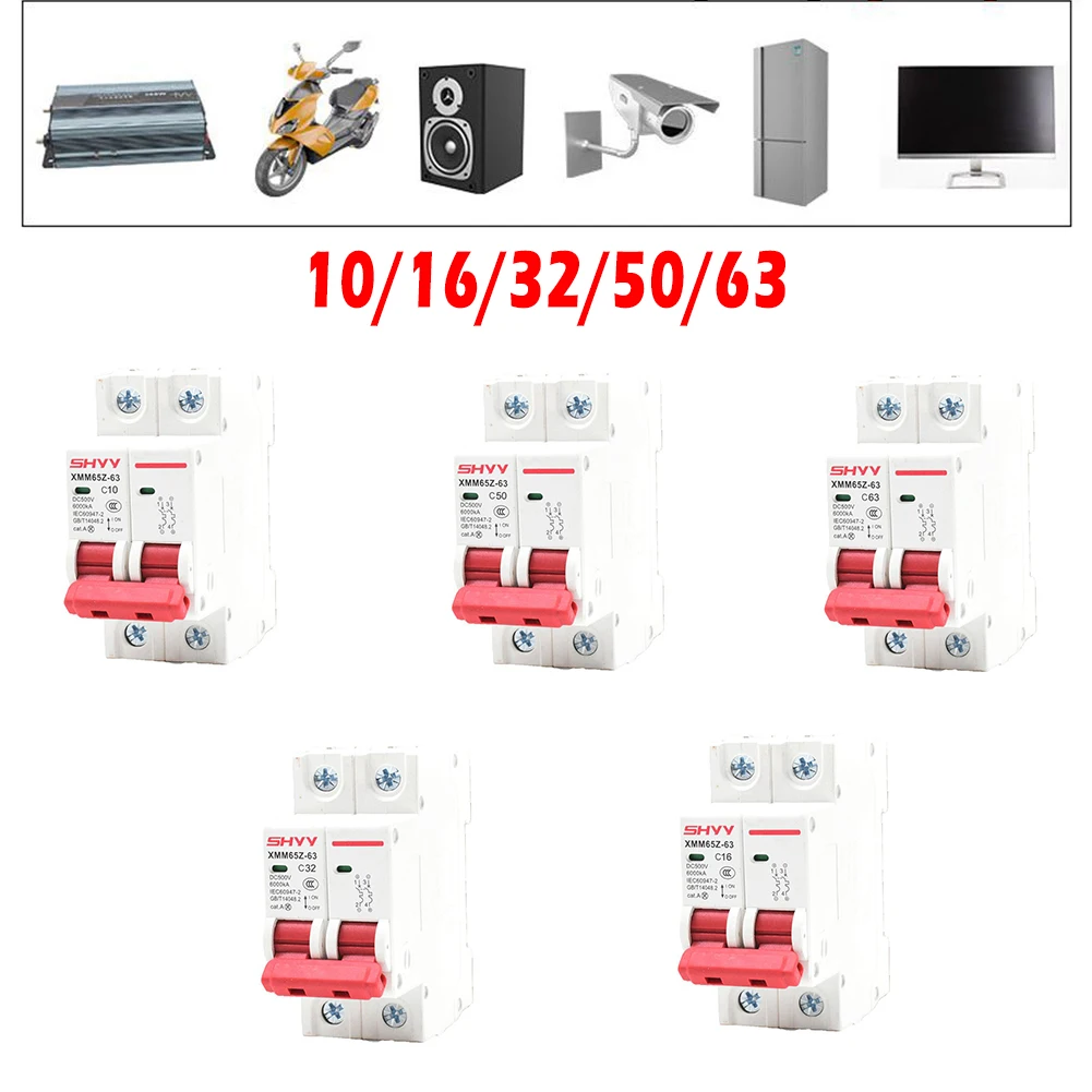 Description Picture 3 of itemDC500V Circuit Breaker 2P Photovoltaic MCB PV Solar Fuse Working Environment Temperature 5 to +40 degrees Celsius