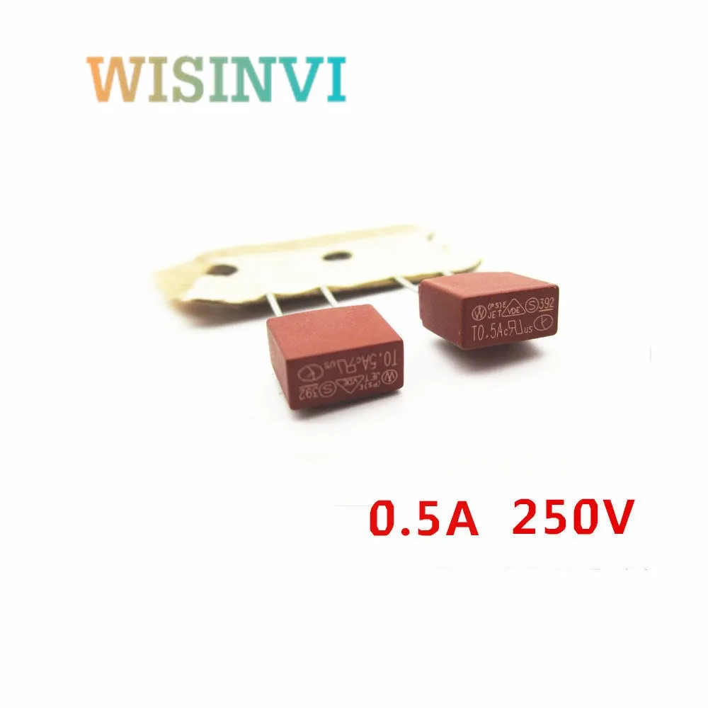 50 PCS Square Fuse 0.5A 0.8A 1A 2A 2.5A 3.15A 4A 5A 6.3A 8A 10A 250V 392 Plastic Fuse T2A LCD TV Power Board Commonly Water Puri