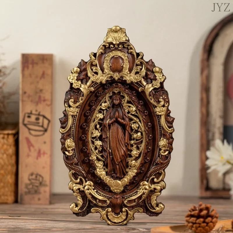 Virgin Mary Wooden Statue 3