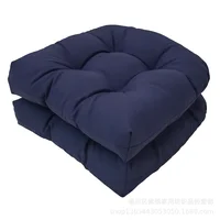 2pcs New Soft Thickened Outdoor Chair Cushion Waterproof Tufted Padded U Shape Seat Cushion for Patio 48 X 48 Cm 2