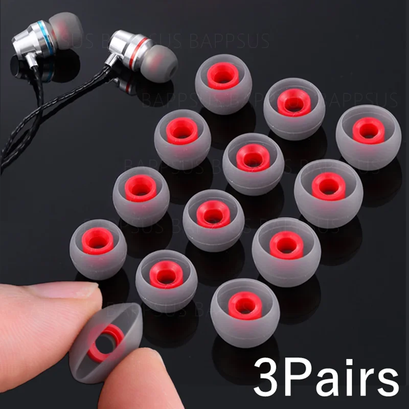 

Replacement Wired Earphone Noise Reduction Silicone Earplug Ear Plugs Soft Earbuds Cap in Ear Headphone Eartip Universal S/M/L