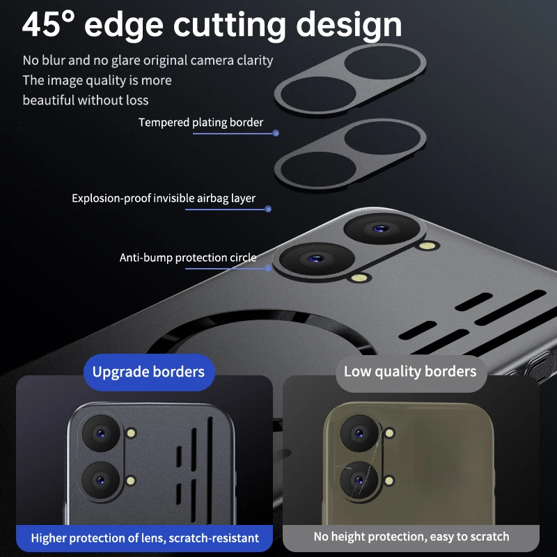Luxury Ice Feel Heat Dissipation Magnetic Protective Case - Ultra Thin Design