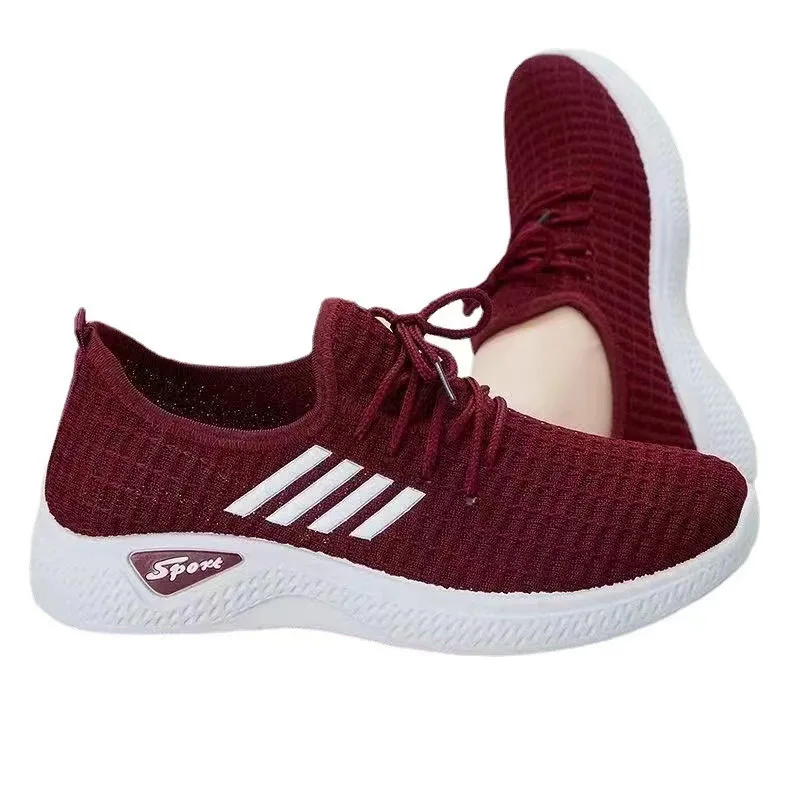Women Shoes Spot adult mesh sneakers lightweight running shoes soft soled casual shoes