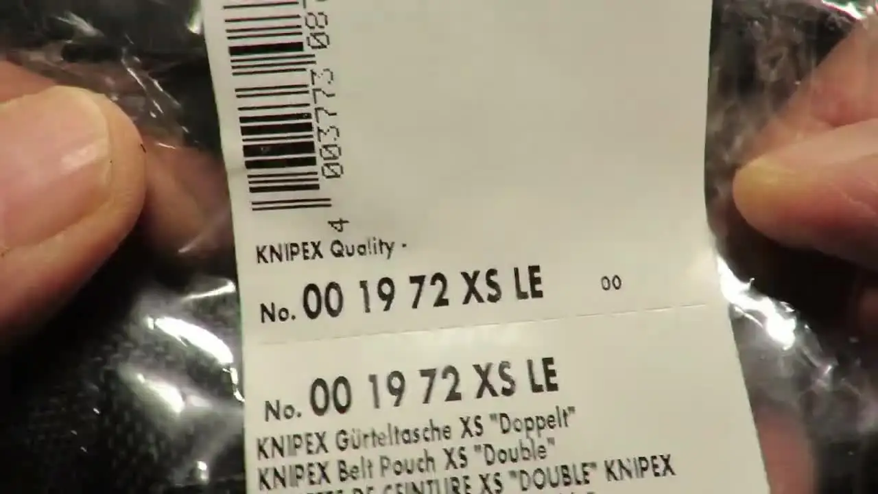 Tasca Portautensili Per Cintura Knipex XS - Per Pinze Cobra XS E Chiavi - Dimensioni 30x110x45 Mm - In Poliestere Resistente - Foto 6