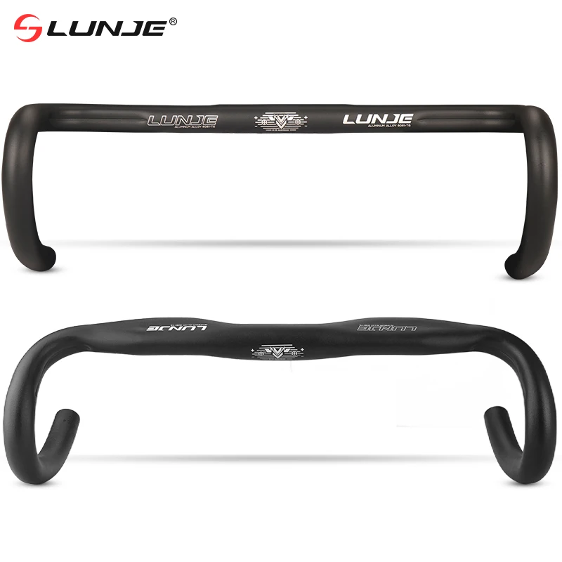 Road Bike Handlebar Bicycle Handle Racing Drop Bar Bicycle Reduce Resistance Bent Handlebar Bike Parts LUNJE