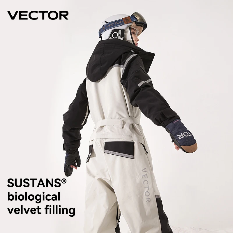 Thick Men Women One-Piece Ski Jumpsuit Outdoor Sports Snowboard Jacket Warm Jump Suit Waterproof Winter Clothes Overalls Hooded winter jacket men snow jumpsuit