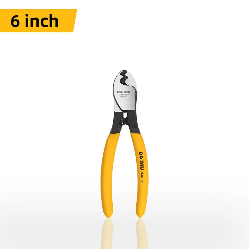 BAIHU 6/8/10 inch Insulated Cable Cutter Electrician Professional Pliers Shock Wire Stripper Pliers Cable Scissors Hand Tools image 12
