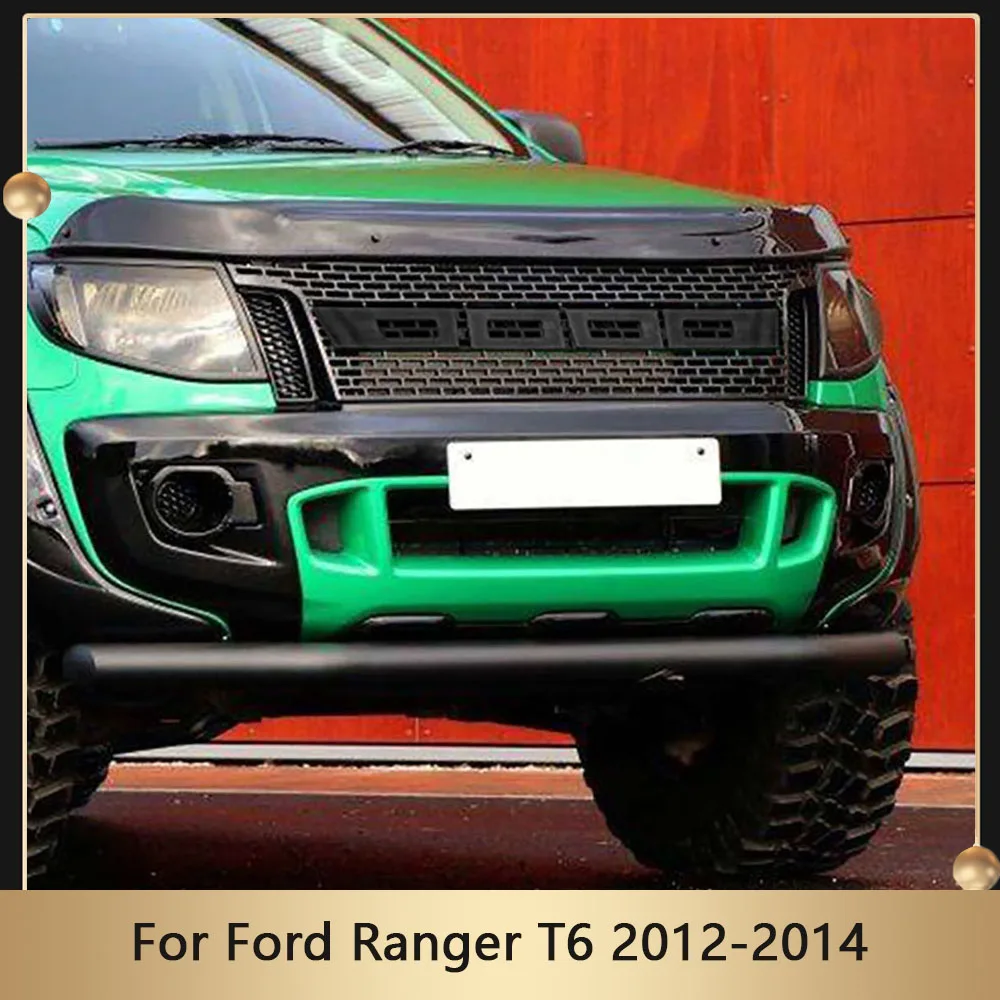 

Car Grills Front Bumper Mask Mesh Cover Grill Upper Grid For Ranger T6 2012 2013 2014 Radiator Grille Upper Grid With Letters