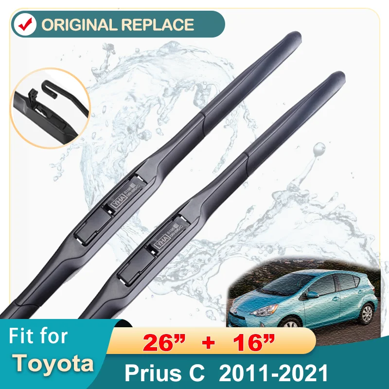 

Car Front Wiper Blade For Toyota Prius C Aqua NHP10 2011~2021 Windscreen Windshield Windows Car Wiper 2020 2019 2018