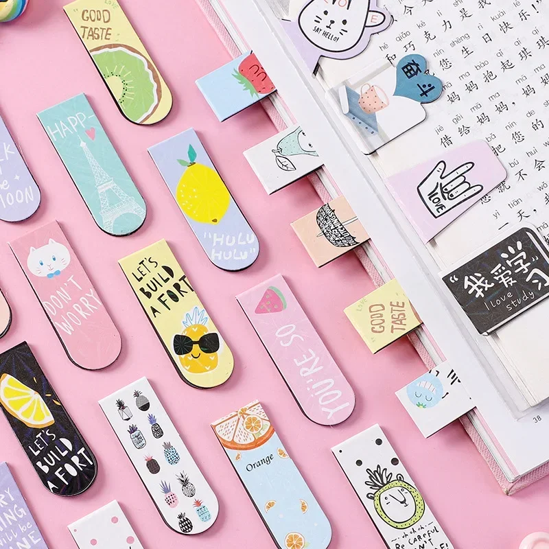 Stationery Supplies School Kids Read Book Marks Gift Bookmark PVC Reading Book mark Magnetic Page Marker